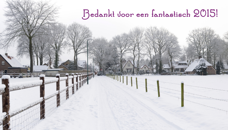 Bedankt voor een fantastisch 2015!