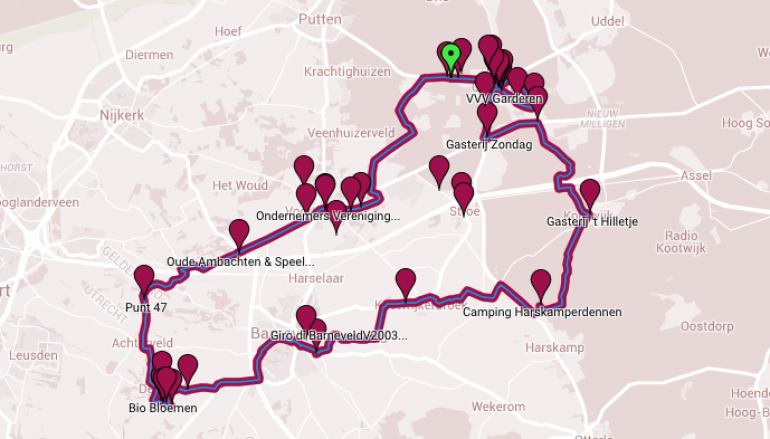 Fietsroute Giro di Barneveld